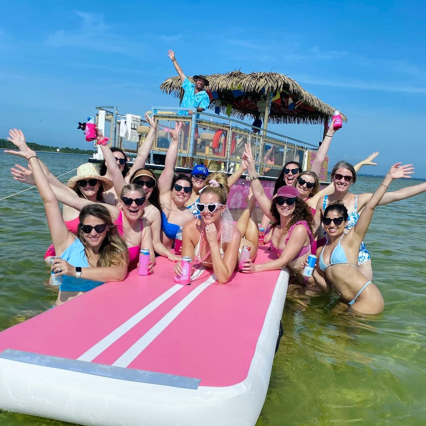 Pink Tiki Party Cruise up to 18 Passengers