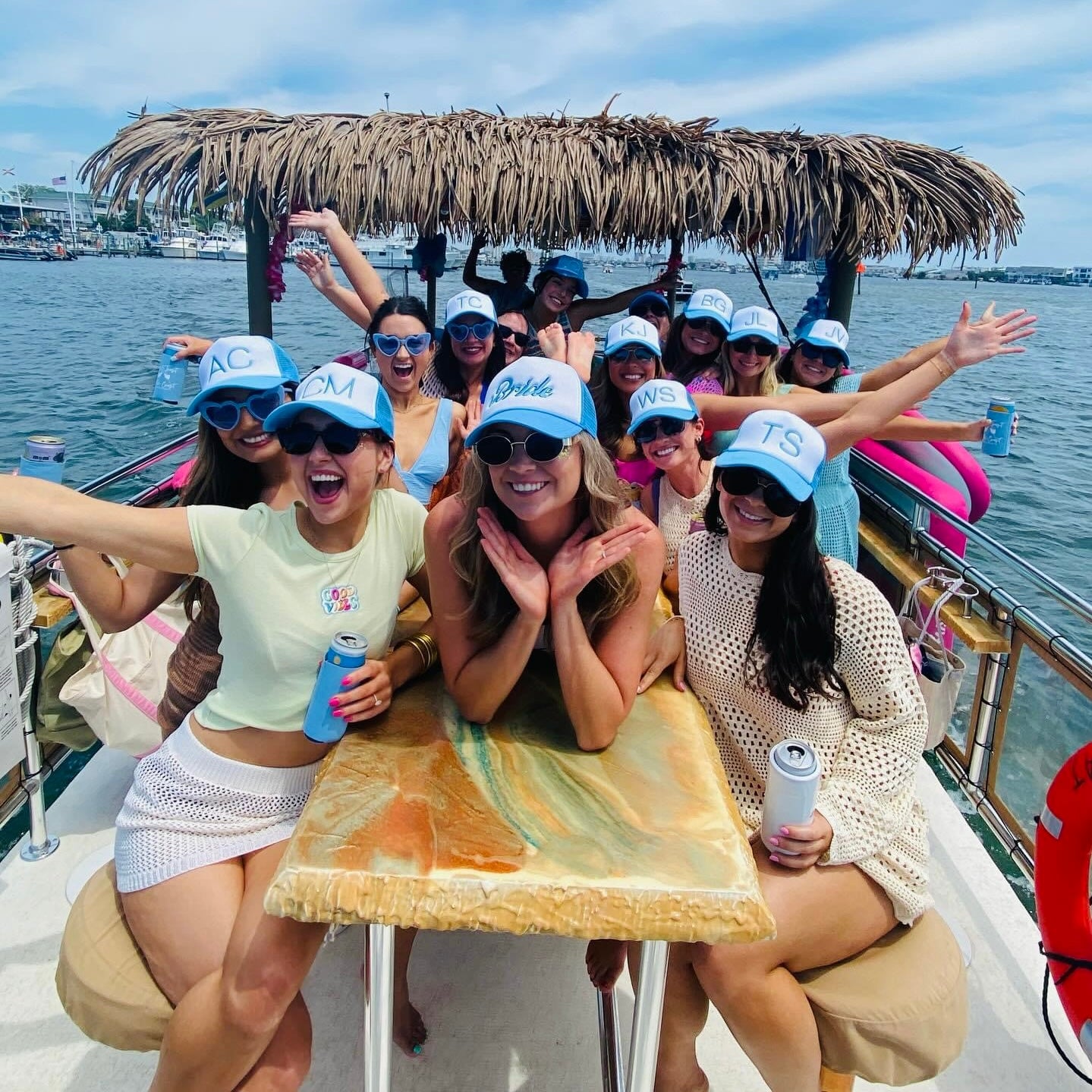 Pink Tiki Party Cruise up to 18 Passengers