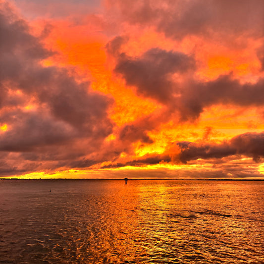 Crab Island At Sunset