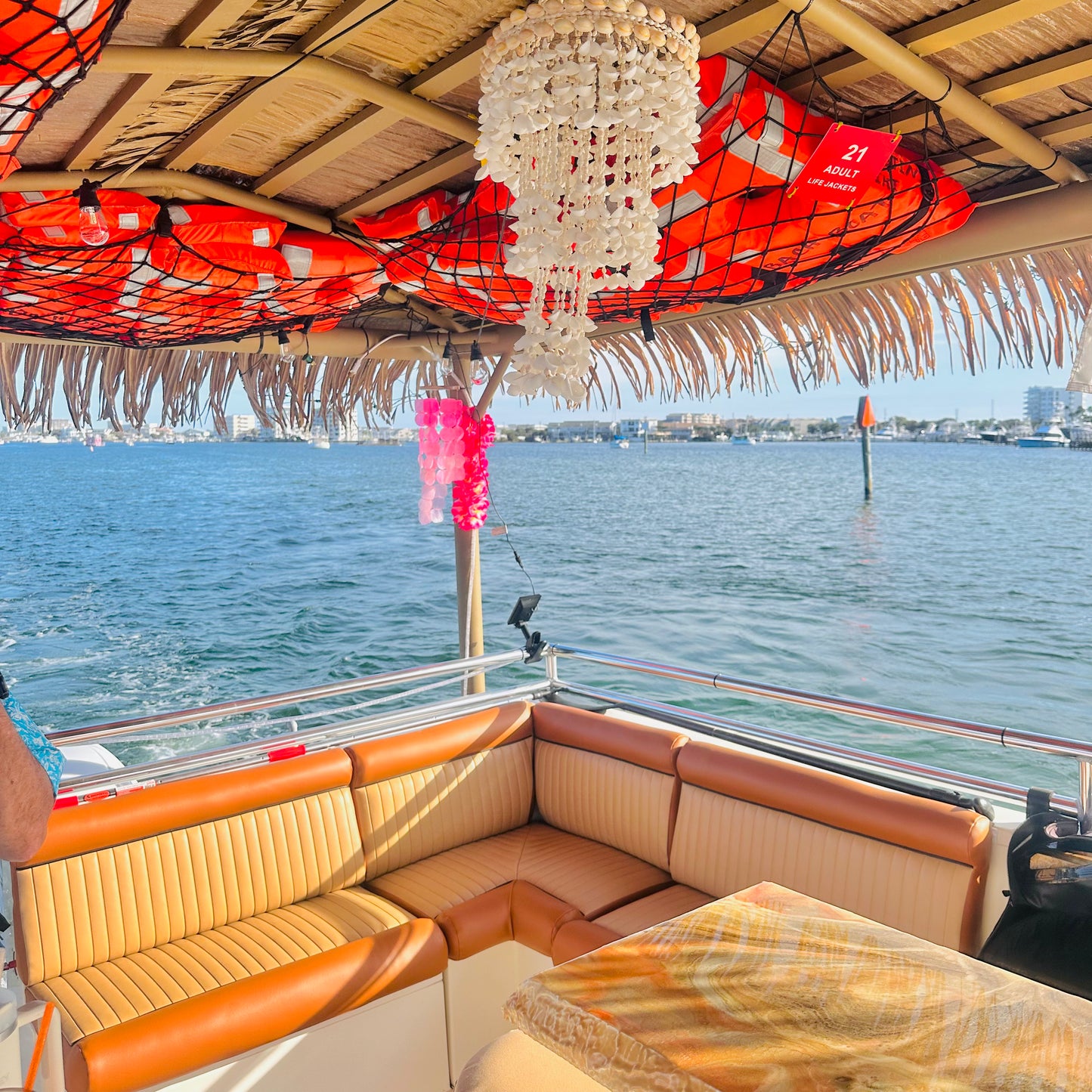 Pink Tiki Party Cruise up to 18 Passengers