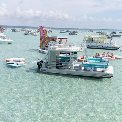 Double Slide Boat Rental with Restroom up to 12 passengers